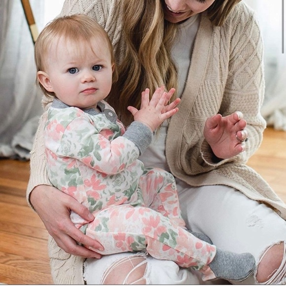 Burts Bees Baby Succulent Footed Pajama Newborn NEW - Picture 3 of 5